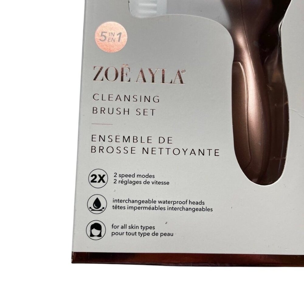 Zoe Ayla Skincare New 5 in 1 Cleansing Brush New - Picture 2 of 3